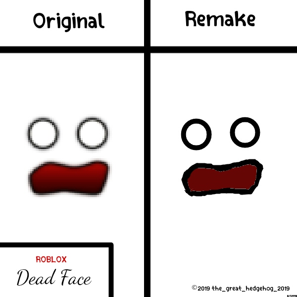 Dead face - Roblox