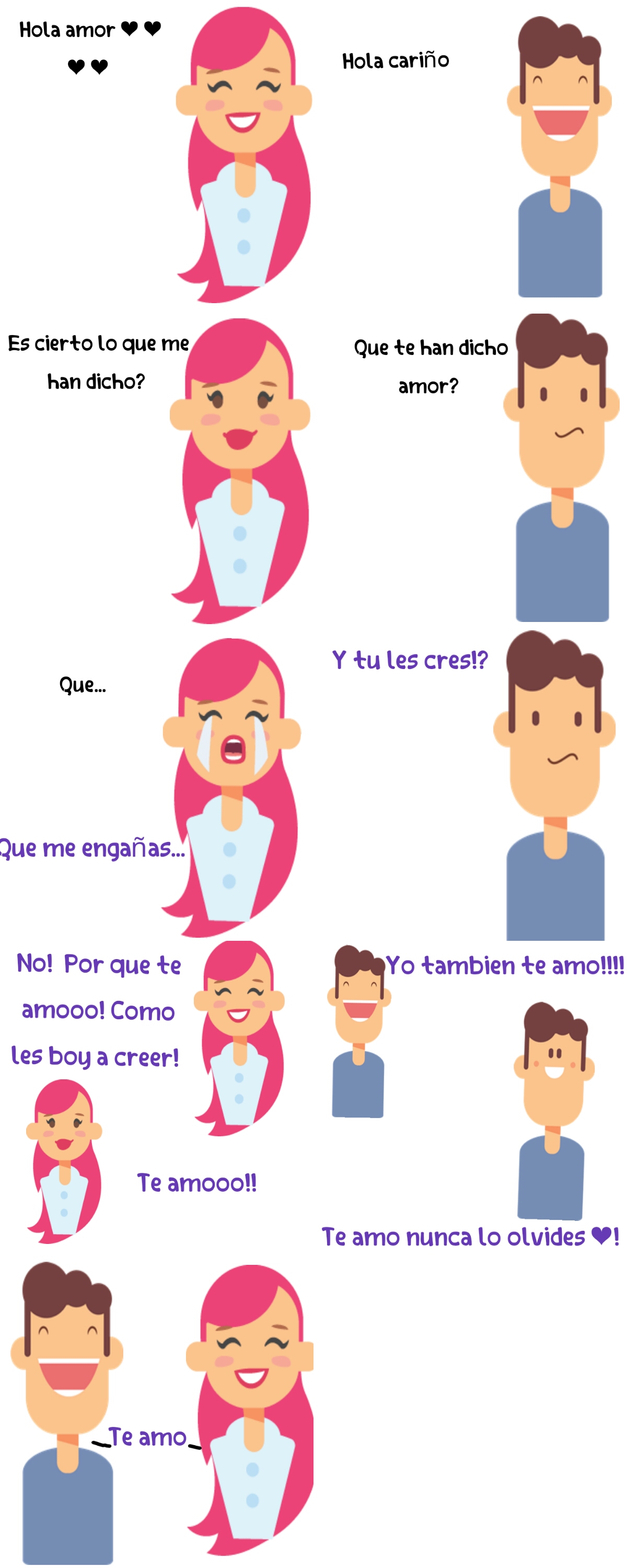 La mas o menos común en una pareja